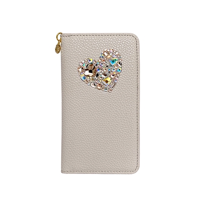 Bling Me!   スマホケース Smartphone Case M/Synthetic leather/LineS(Greige) SMARTPHONE