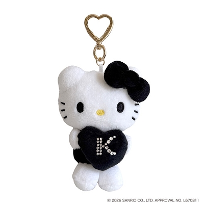 HELLO KITTY�}�X�R�b�g�`���[��<br>�n�[�g������ Black